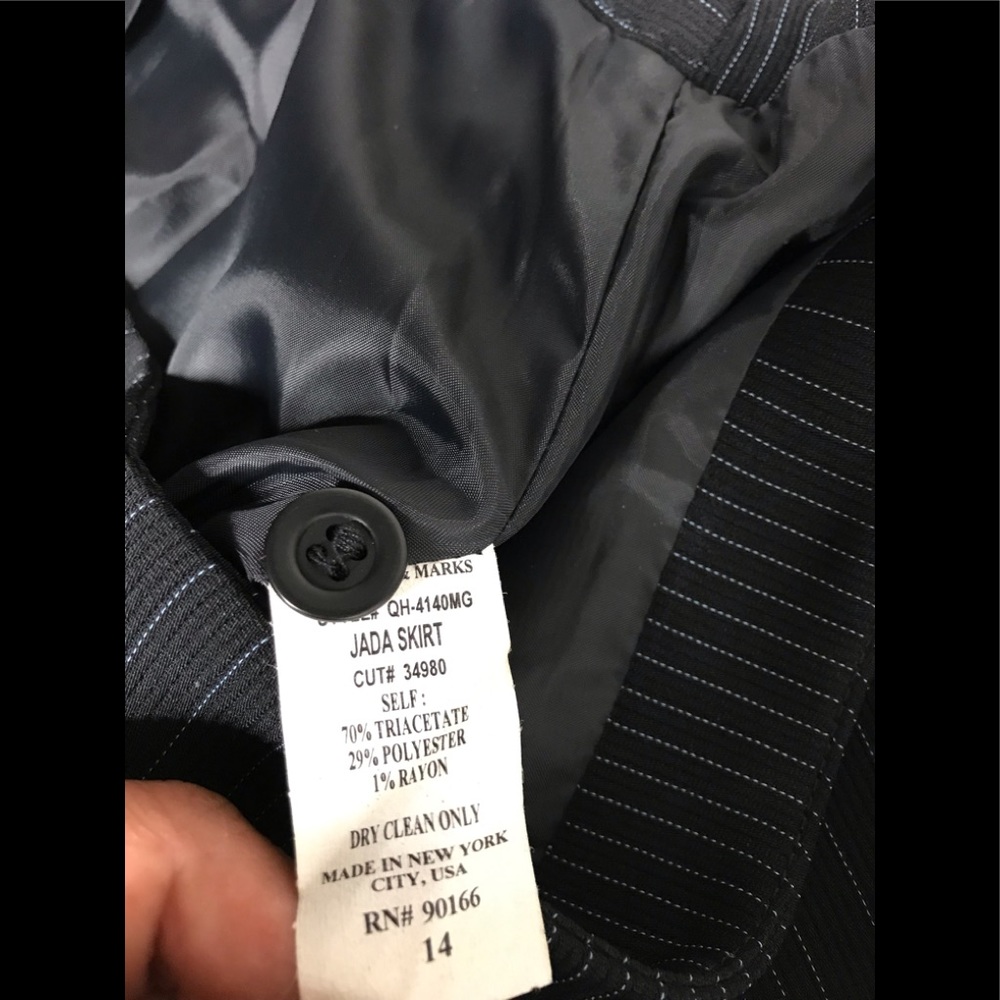 GARFIELD & MARKS  Pinstripe Career Skirt 14 - Picture 4 of 9
